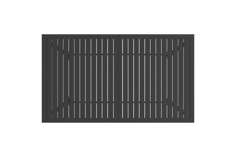 Puutarhapöytä antrasiitti 140x80x72 cm teräs - Antrasiitti - Puutarhakalusteet - Terassipöydät - Ruokapöytä terassille
