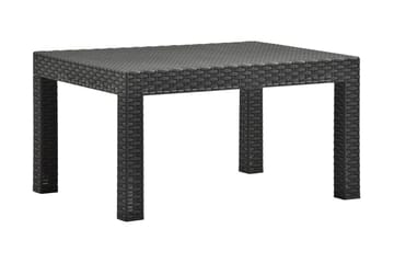 Puutarhapöytä antrasiitti 58x58x41 cm PP - Antrasiitti - Puutarhakalusteet - Terassipöydät - Ruokapöytä terassille
