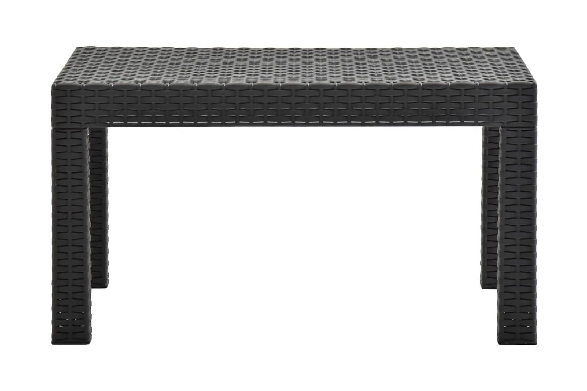 Puutarhapöytä antrasiitti 58x58x41 cm PP - Antrasiitti - Puutarhakalusteet - Terassipöydät - Ruokapöytä terassille