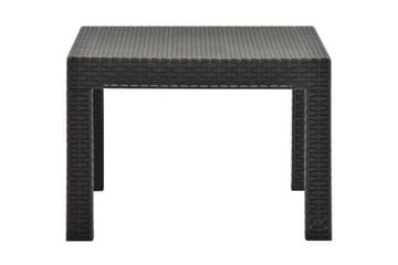 Puutarhapöytä antrasiitti 58x58x41 cm PP - Antrasiitti - Puutarhakalusteet - Terassipöydät - Ruokapöytä terassille