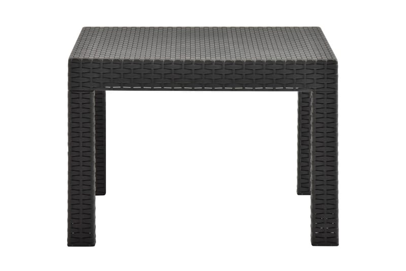Puutarhapöytä antrasiitti 58x58x41 cm PP - Antrasiitti - Puutarhakalusteet - Terassipöydät - Ruokapöytä terassille