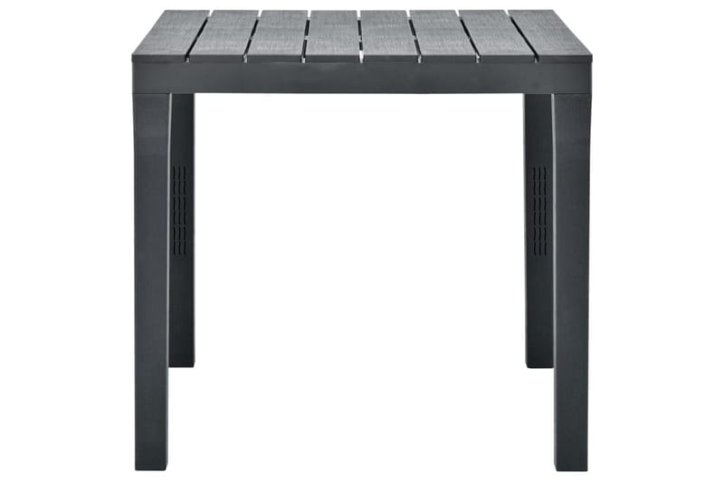 Puutarhapöytä antrasiitti 78x78x72 cm muovi - Antrasiitti - Puutarhakalusteet - Terassipöydät - Ruokapöytä terassille