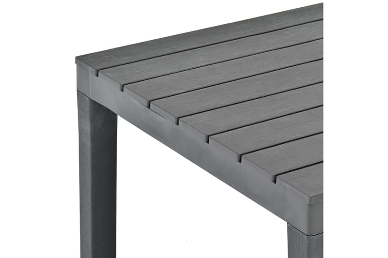 Puutarhapöytä antrasiitti 78x78x72 cm muovi - Antrasiitti - Puutarhakalusteet - Terassipöydät - Ruokapöytä terassille