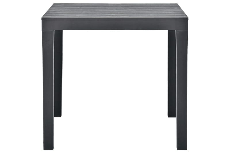 Puutarhapöytä antrasiitti 78x78x72 cm muovi - Antrasiitti - Puutarhakalusteet - Terassipöydät - Ruokapöytä terassille