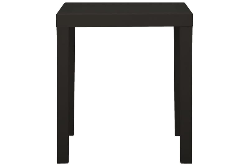 Puutarhapöytä antrasiitti 79x65x72 cm muovi - Antrasiitti - Puutarhakalusteet - Terassipöydät - Ruokapöytä terassille