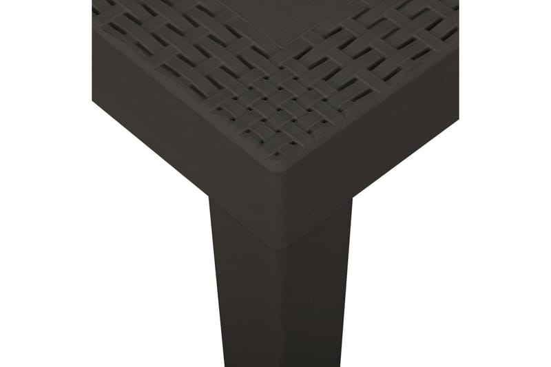 Puutarhapöytä antrasiitti 79x65x72 cm muovi - Antrasiitti - Puutarhakalusteet - Terassipöydät - Ruokapöytä terassille
