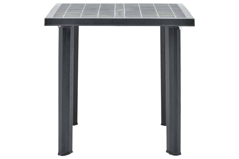Puutarhapöytä antrasiitti 80x75x72 cm muovi - Antrasiitti - Puutarhakalusteet - Terassipöydät - Ruokapöytä terassille