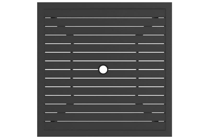 Puutarhapöytä antrasiitti 81,5x81,5x72 cm teräs - Antrasiitti - Ruokapöytä terassille