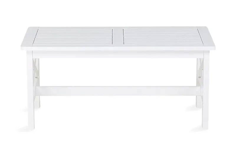 Puutarhapöytä Baltic 100 cm, Valkoinen