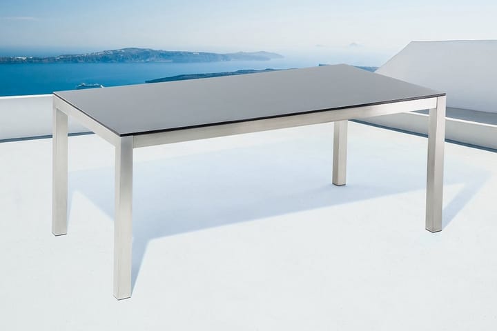Puutarhapöytä Grosseto 180 cm - Musta - Ruokapöytä terassille