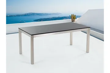 Puutarhapöytä Grosseto 180 cm - Musta - Puutarhakalusteet - Terassipöydät - Ruokapöytä terassille