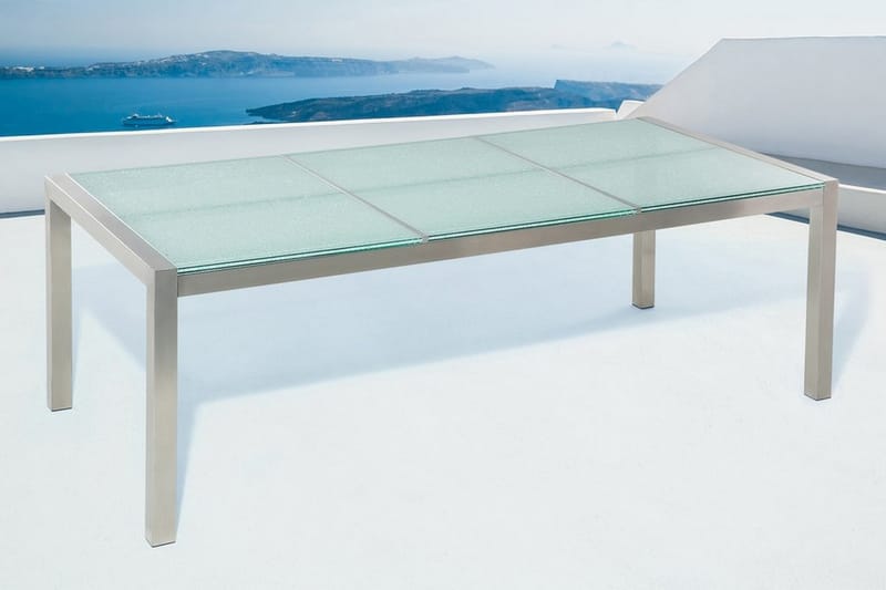 Puutarhapöytä Grosseto 220 cm - Läpinäkyvä - Puutarhakalusteet - Terassipöydät - Ruokapöytä terassille