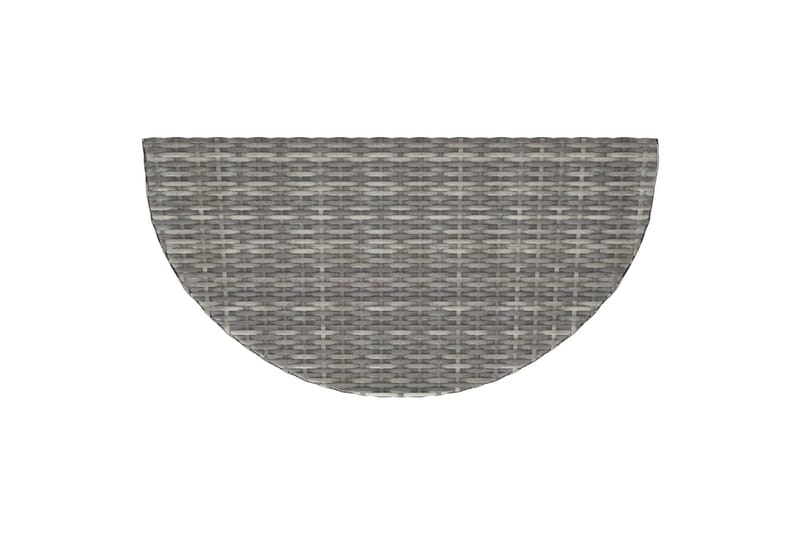 Puutarhapöytä harmaa 100x50x75 cm polyrottinki - Harmaa - Puutarhakalusteet - Terassipöydät - Ruokapöytä terassille