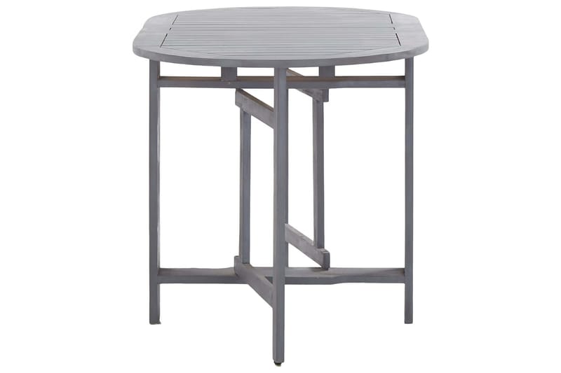 Puutarhapöytä harmaa 120x70x74 cm täysi akaasiapuu - Harmaa - Puutarhakalusteet - Terassipöydät - Ruokapöytä terassille