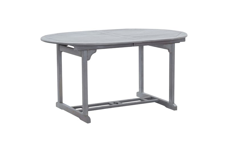 Puutarhapöytä harmaa 200x100x74 cm täysi akaasiapuu - Puutarhakalusteet - Terassipöydät - Ruokapöytä terassille