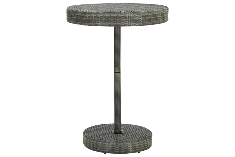 Puutarhapöytä harmaa 75,5x106 cm polyrottinki - Puutarhakalusteet - Terassipöydät - Ruokapöytä terassille