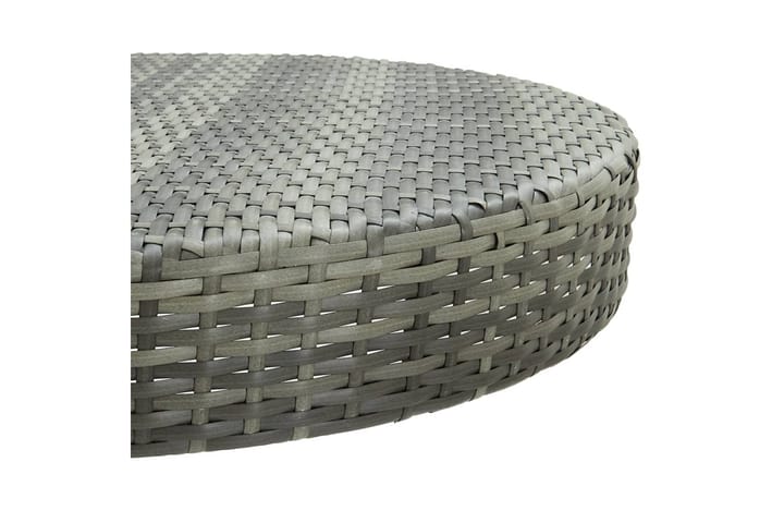 Puutarhapöytä harmaa 75,5x106 cm polyrottinki - Ruokapöytä terassille