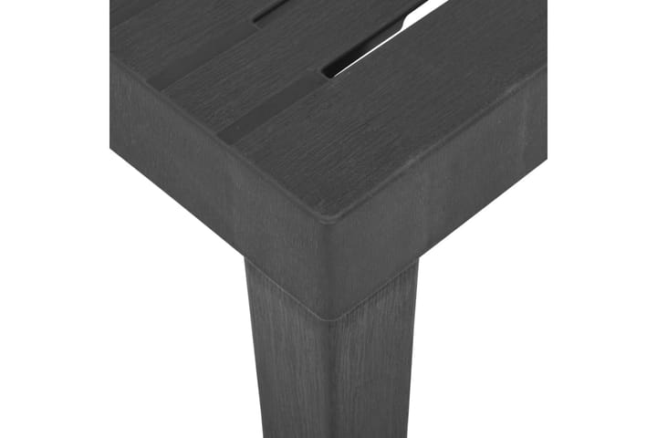 Puutarhapöytä harmaa 79x65x72 cm muovi - Ruokapöytä terassille