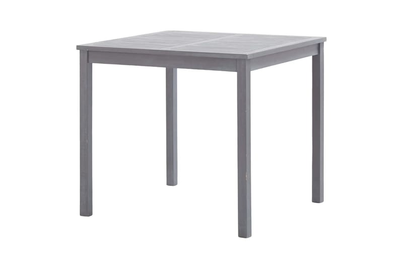Puutarhapöytä harmaa 80x80x74 cm täysi akaasiapuu - Harmaa - Puutarhakalusteet - Terassipöydät - Ruokapöytä terassille