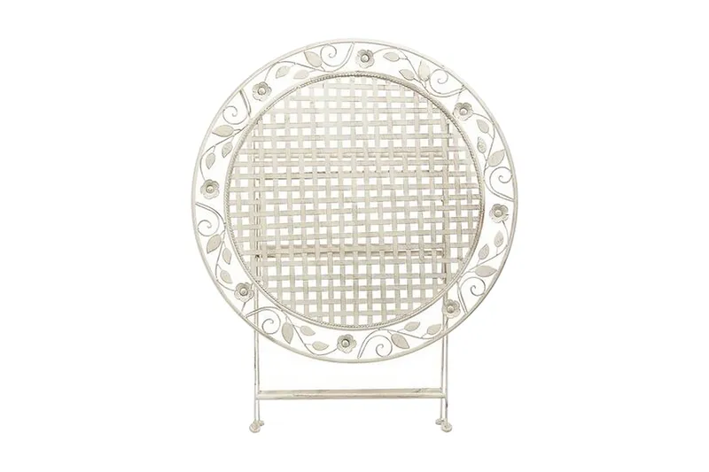 Puutarhapöytä Kermanvalkoinen BIVIO - Valkoinen - Puutarhakalusteet - Terassipöydät - Ruokapöytä terassille