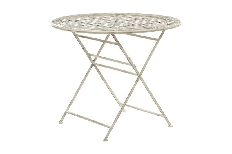 Puutarhapöytä Kermanvalkoinen BIVIO, Valkoinen