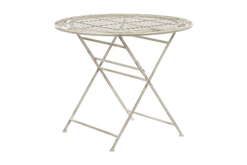 Puutarhapöytä Kermanvalkoinen BIVIO, Valkoinen