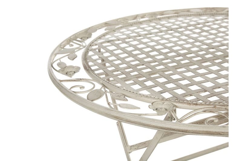 Puutarhapöytä Kermanvalkoinen BIVIO - Valkoinen - Puutarhakalusteet - Terassipöydät - Ruokapöytä terassille