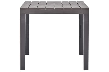 Puutarhapöytä mokka 78x78x72 cm muovi - Ruskea - Puutarhakalusteet - Terassipöydät - Ruokapöytä terassille