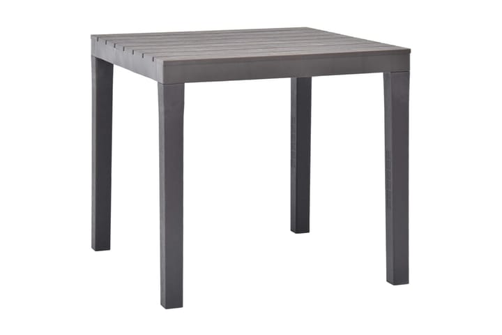 Puutarhapöytä mokka 78x78x72 cm muovi - Ruskea - Ruokapöytä terassille