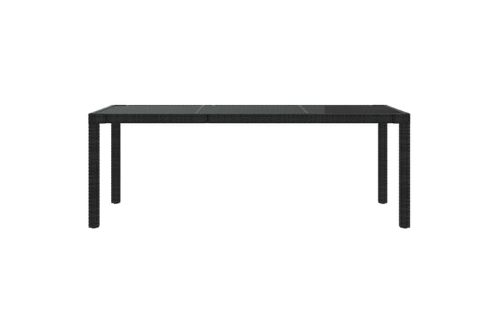 Puutarhapöytä musta 190x90x75 cm - Ruokapöytä terassille