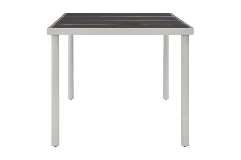 Puutarhapöytä musta 220x90x74,5 cm teräs - Musta - Puutarhakalusteet - Terassipöydät - Ruokapöytä terassille