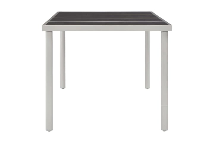 Puutarhapöytä musta 220x90x74,5 cm teräs - Musta - Ruokapöytä terassille