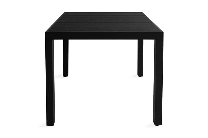 Puutarhapöytä musta 80x80x74 cm alumiini ja WPC - Musta - Ruokapöytä terassille