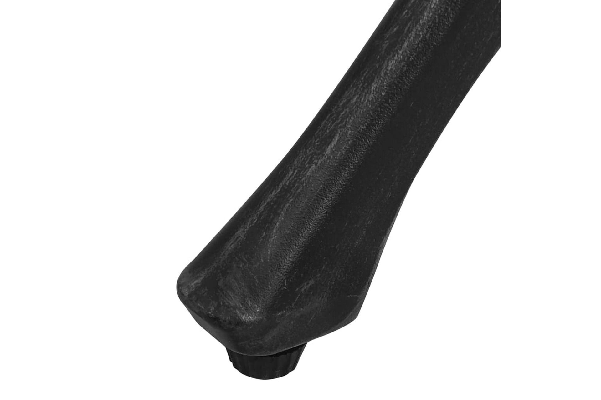 Puutarhapöytä musta 90x90x73 cm valualumiini - Puutarhakalusteet - Terassipöydät - Ruokapöytä terassille