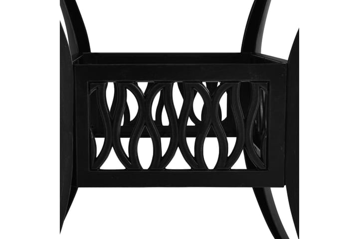 Puutarhapöytä musta 90x90x73 cm valualumiini - Ruokapöytä terassille
