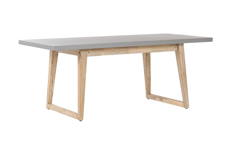 Puutarhapöytä Oria 180 x 90 cm Harmaa - Harmaa - Puutarhakalusteet - Terassipöydät - Ruokapöytä terassille