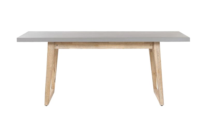 Puutarhapöytä Oria 180 x 90 cm Harmaa - Harmaa - Puutarhakalusteet - Terassipöydät - Ruokapöytä terassille