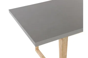 Puutarhapöytä Oria 180 x 90 cm Harmaa - Harmaa - Puutarhakalusteet - Terassipöydät - Ruokapöytä terassille