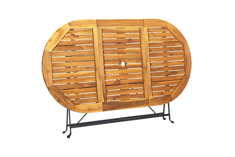 Puutarhapöytä ovaali 160x85x74 cm täysi akaasiapuu - Puutarhakalusteet - Terassipöydät - Ruokapöytä terassille