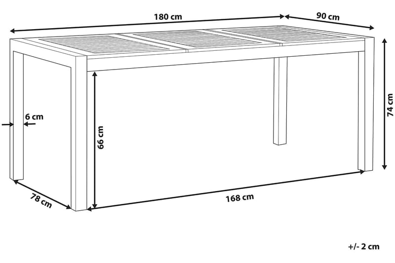Puutarhapöytä Ovanes - Ruskea - Puutarhakalusteet - Terassipöydät - Ruokapöytä terassille