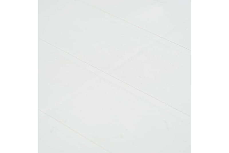 Puutarhapöytä rottinkityylinen muovi 220x90x72 cm valkoinen - Valkoinen - Puutarhakalusteet - Terassipöydät - Ruokapöytä terassille