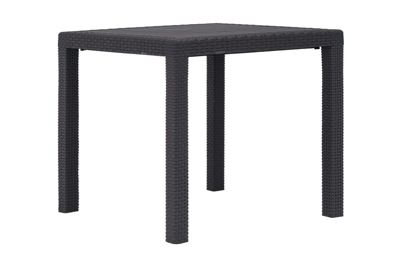 Puutarhapöytä rottinkityylinen muovi 79x79x72 cm ruskea - Ruskea - Puutarhakalusteet - Terassipöydät - Ruokapöytä terassille