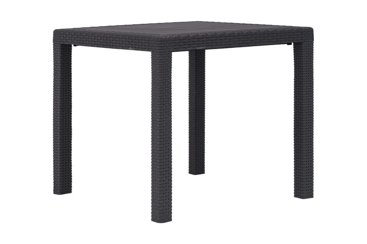 Puutarhapöytä rottinkityylinen muovi 79x79x72 cm ruskea - Ruskea - Ruokapöytä terassille
