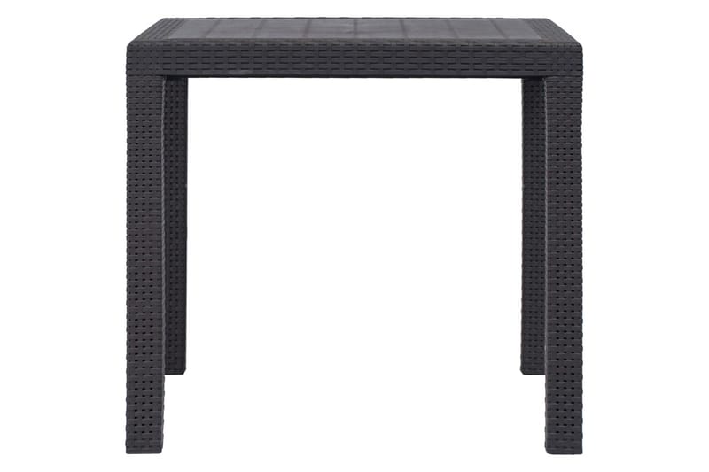 Puutarhapöytä rottinkityylinen muovi 79x79x72 cm ruskea - Ruskea - Puutarhakalusteet - Terassipöydät - Ruokapöytä terassille