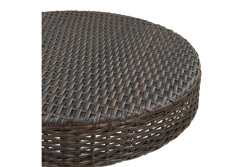 Puutarhapöytä ruskea 60,5x106 cm polyrottinki - Puutarhakalusteet - Terassipöydät - Ruokapöytä terassille