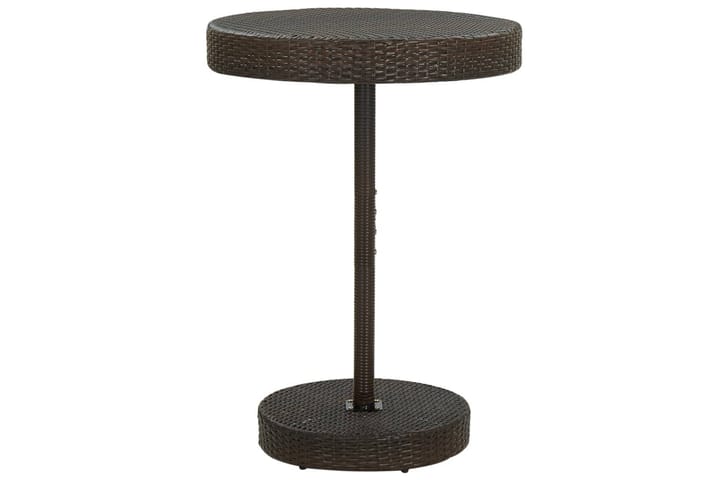 Puutarhapöytä ruskea 75,5x106 cm polyrottinki - Ruokapöytä terassille