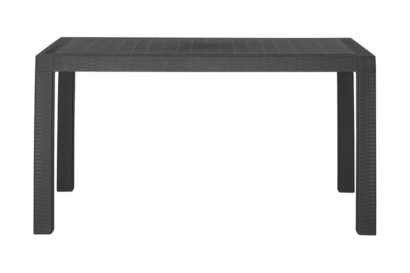 Puutarhapöytä Valderamo 140x80 cm - Harmaa - Puutarhakalusteet - Terassipöydät - Ruokapöytä terassille