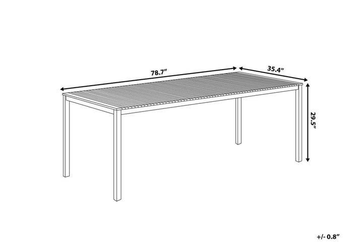 Puutarhapöytä Viareggio 200 cm - Ruokapöytä terassille
