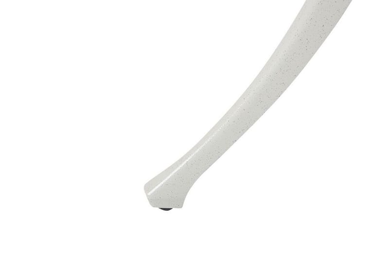 Puutarhapöytä Pyöreä 90 cm Valkoinen ANCONA - Valkoinen - Puutarhakalusteet - Terassipöydät - Ruokapöytä terassille
