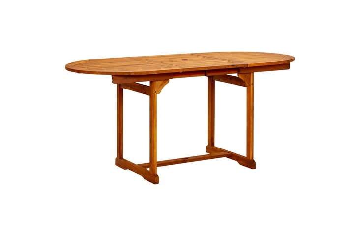 Puutarharuokapöytä (120-170)x80x75 cm täysi akaasiapuu - Ruokapöytä terassille